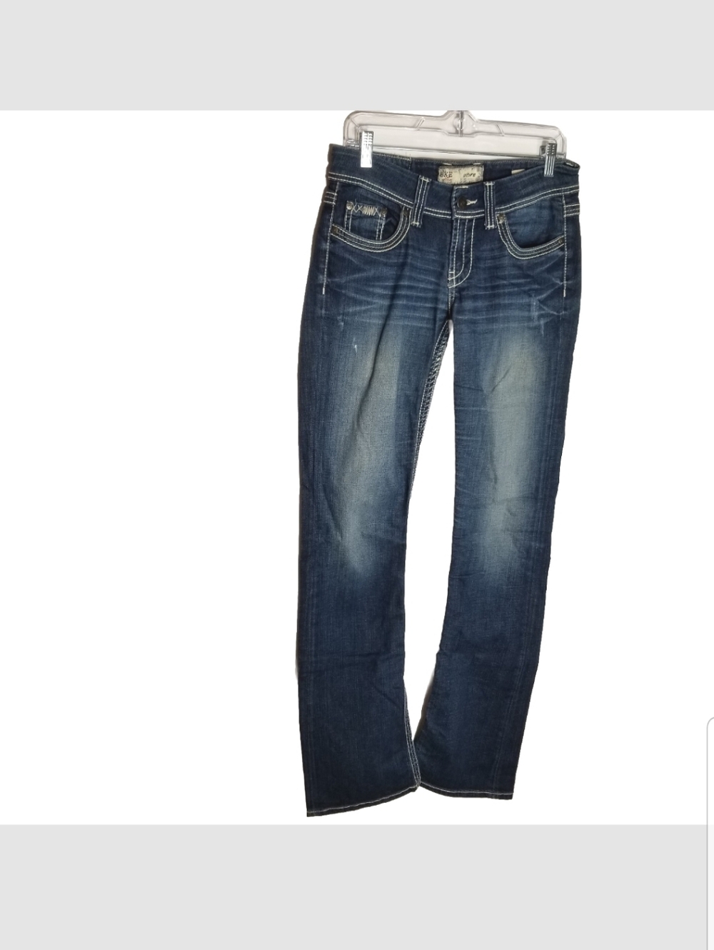 BKE Culture Jeans Women's 28XL Blue Denim Stretch Low Rise Bootcut 30x35.5